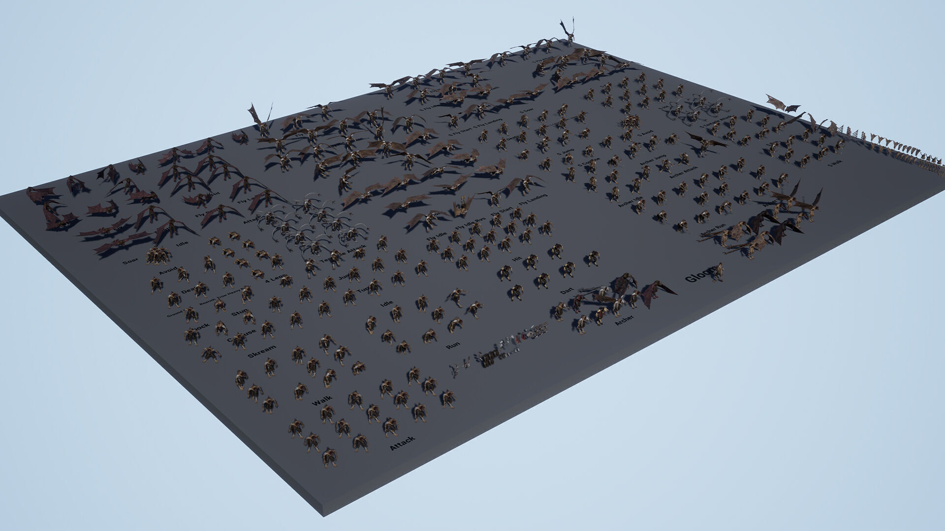 Gloom Archer Low-poly 3D model_20