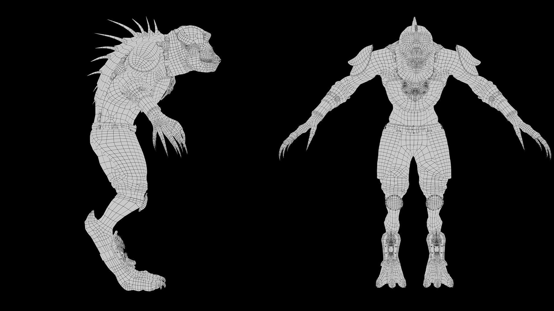 Gloom Archer Low-poly 3D model_60