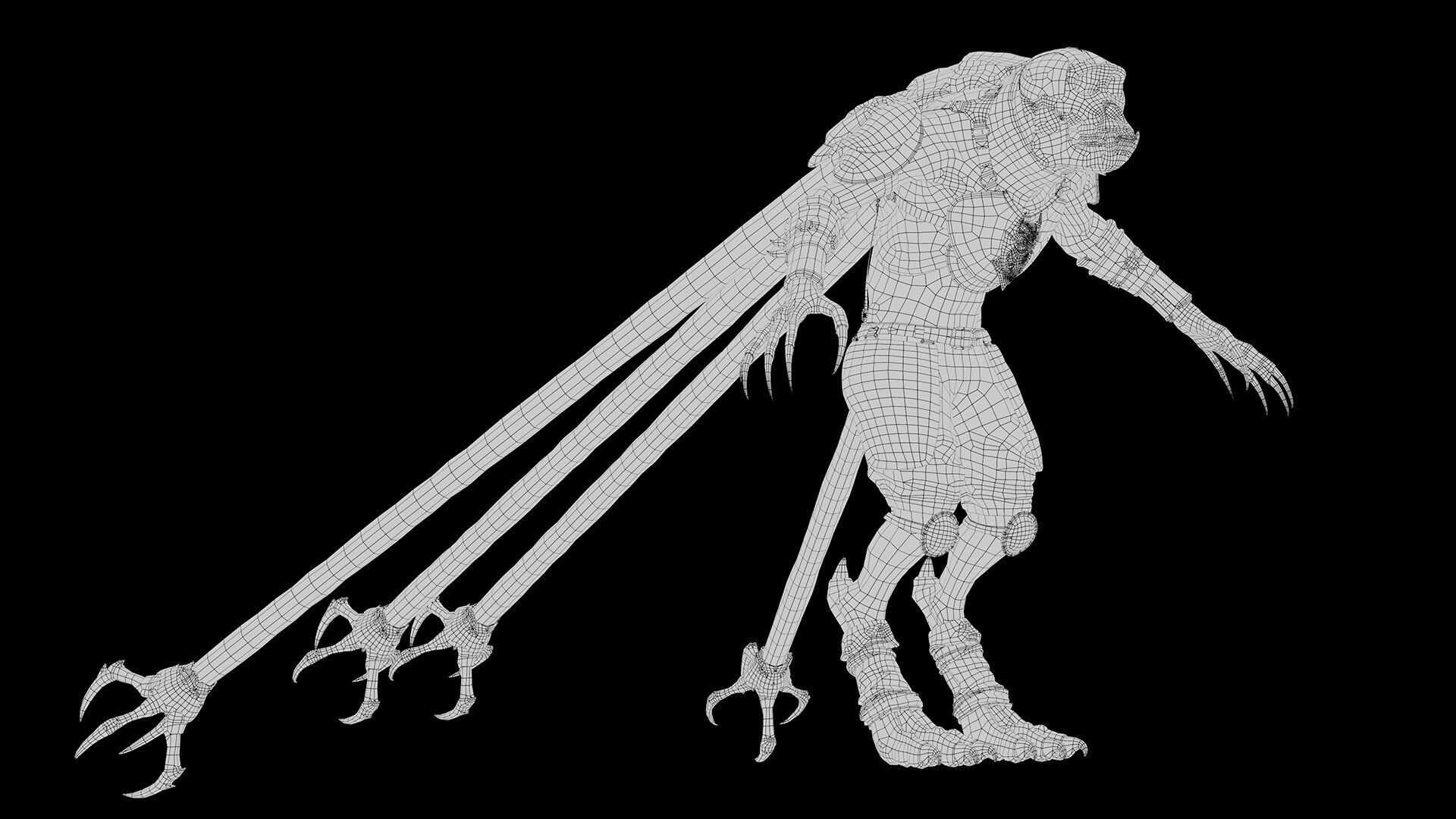 Gloom Archer Low-poly 3D model_62