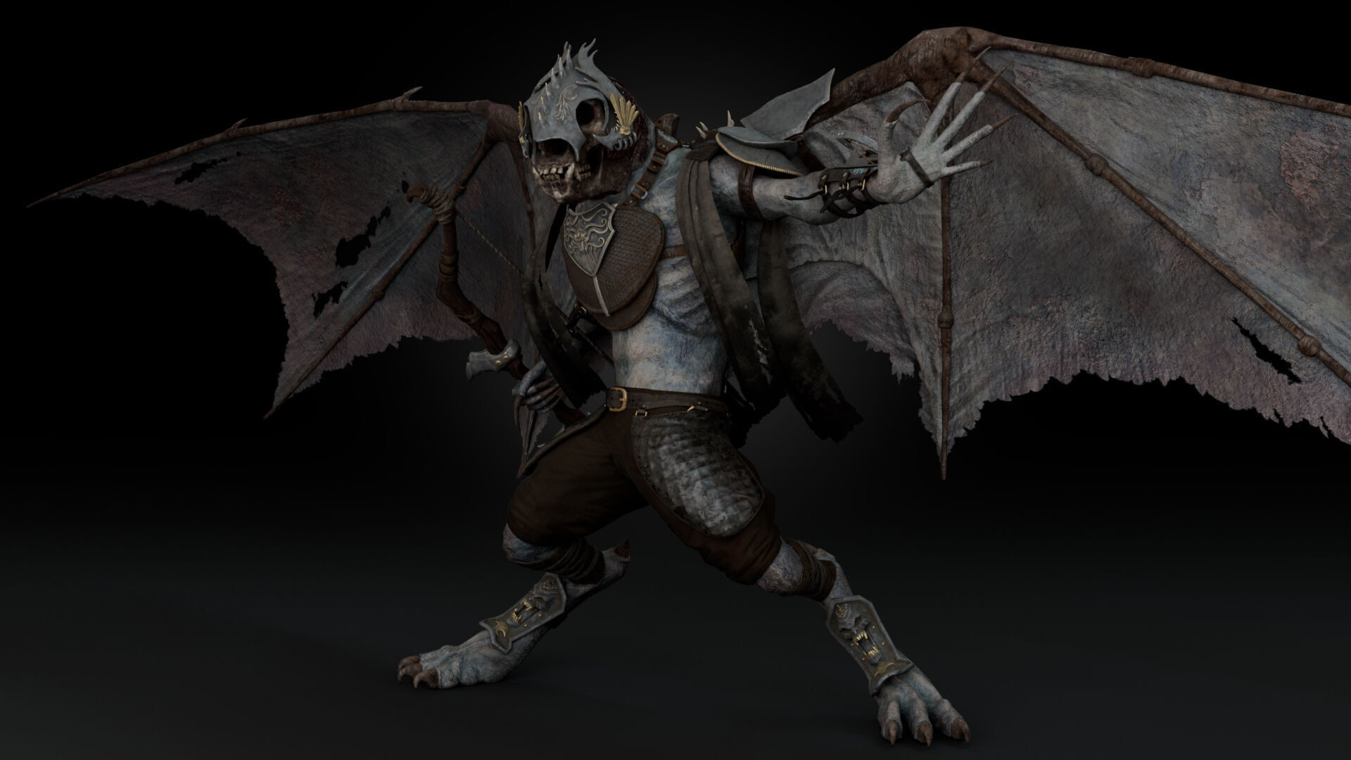 Gloom Archer Low-poly 3D model_17