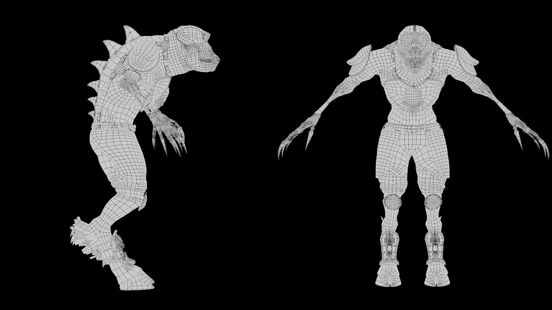 Gloom Archer Low-poly 3D model_63