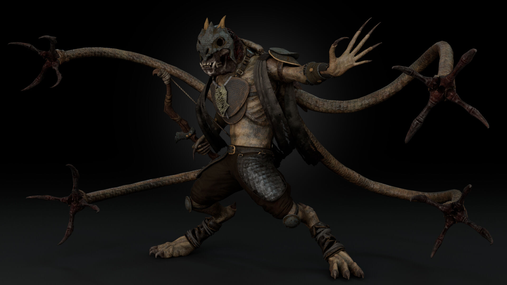 Gloom Archer Low-poly 3D model_18