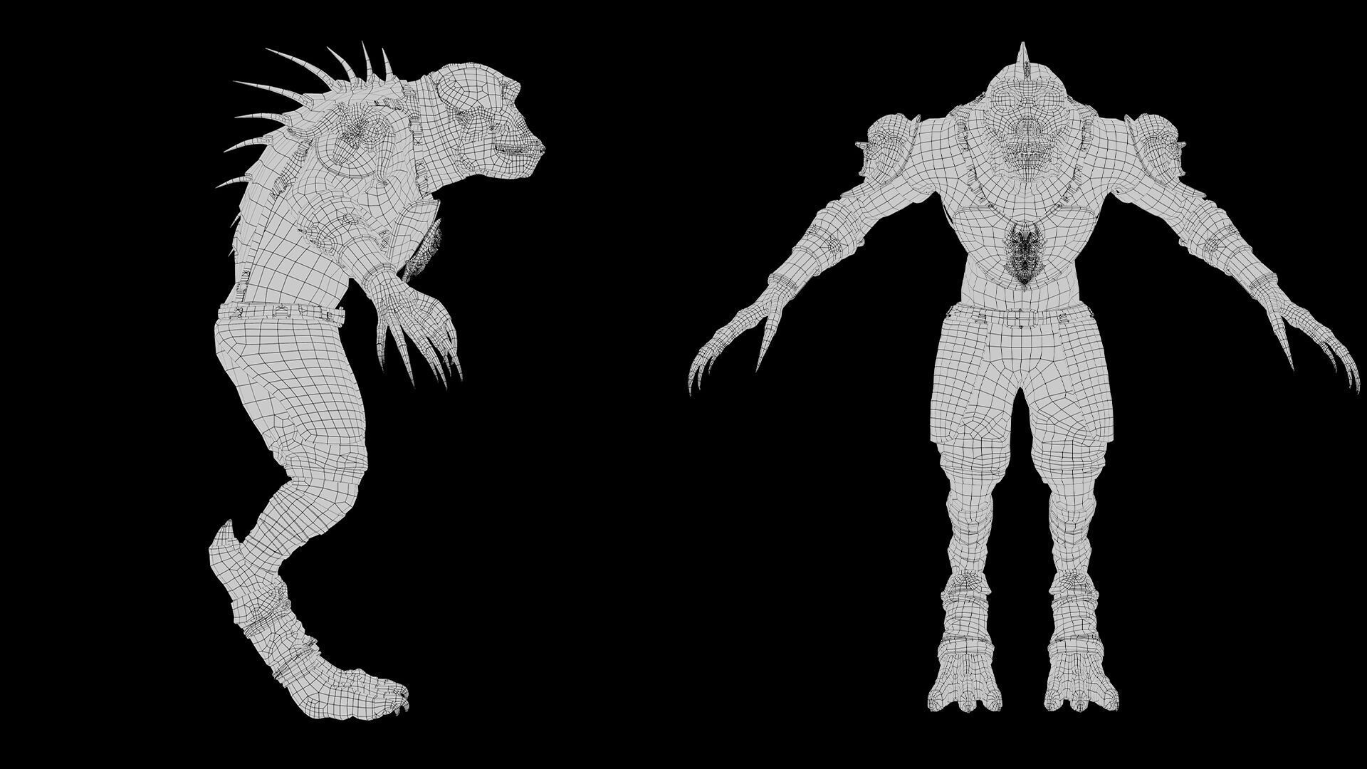 Gloom Archer Low-poly 3D model_57