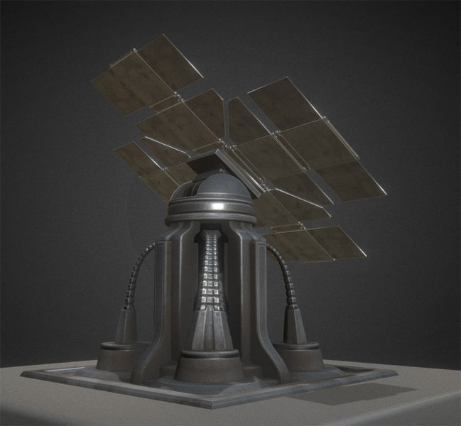 Futuristic Tower Collection Low-poly 3D model_52