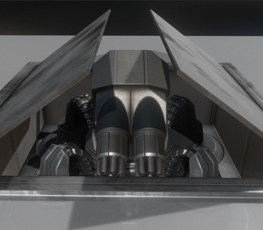 Futuristic Tower Collection Low-poly 3D model_62