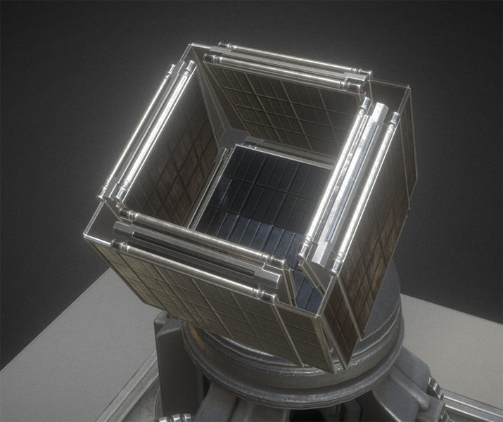 Futuristic Tower Collection Low-poly 3D model_47