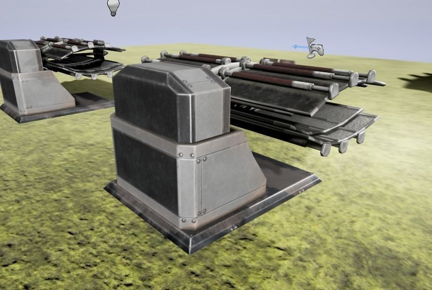 Futuristic Tower Collection Low-poly 3D model_200