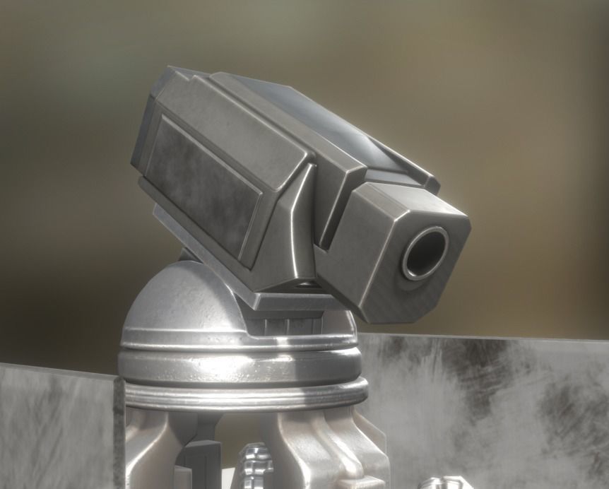 Futuristic Tower Collection Low-poly 3D model_104