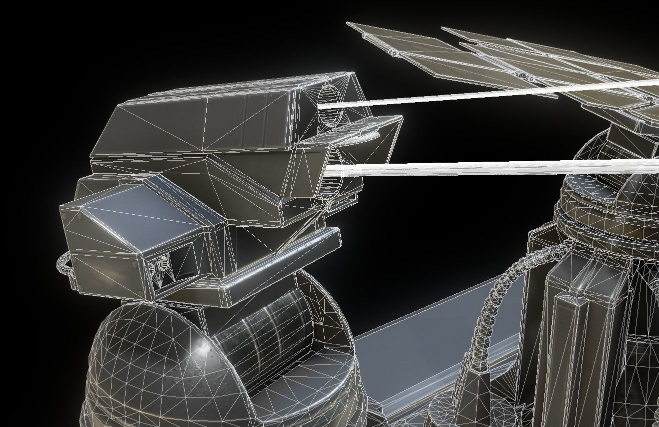 Futuristic Tower Collection Low-poly 3D model_13