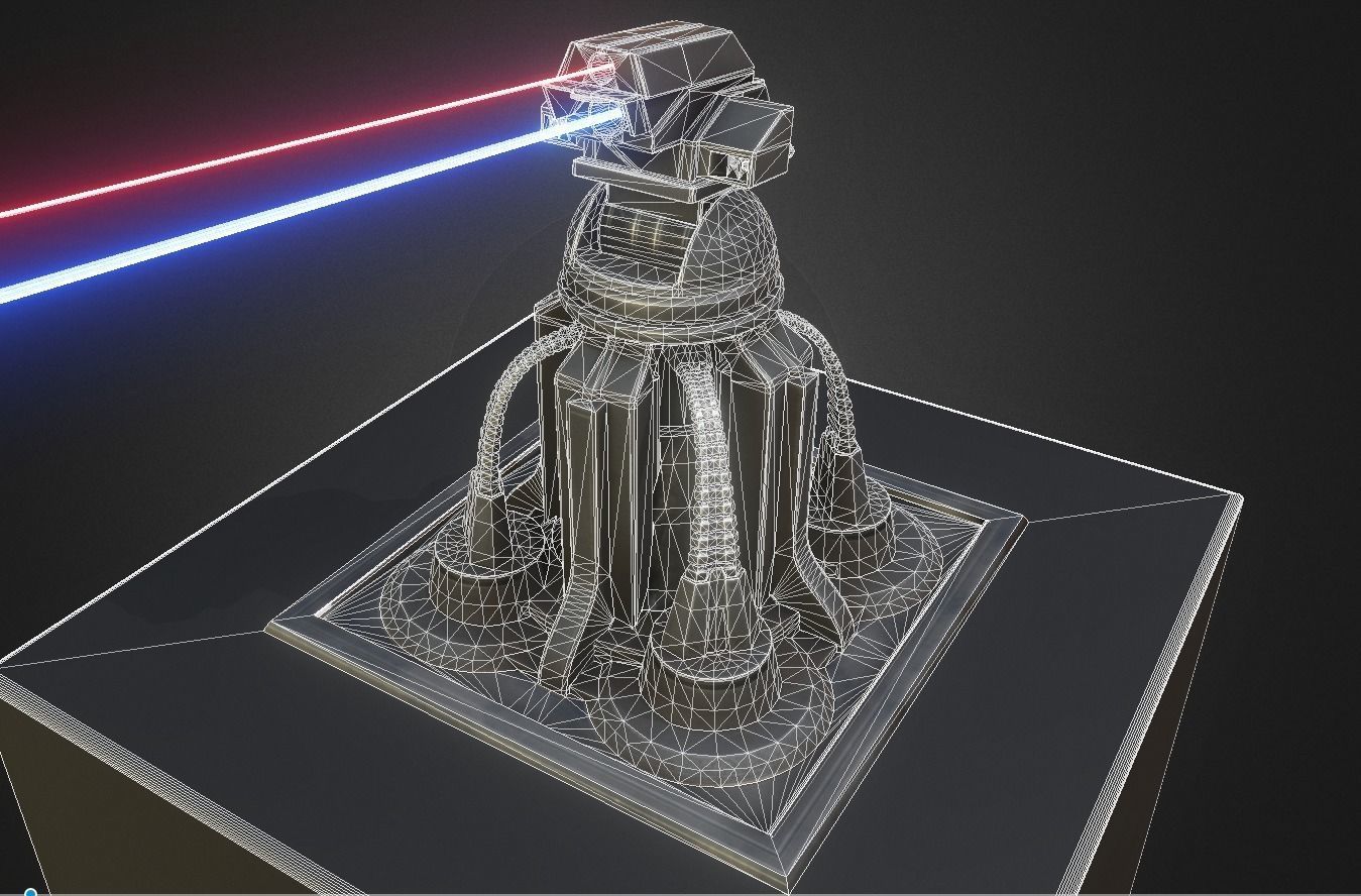 Futuristic Tower Collection Low-poly 3D model_61