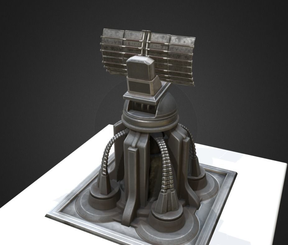 Futuristic Tower Collection Low-poly 3D model_139