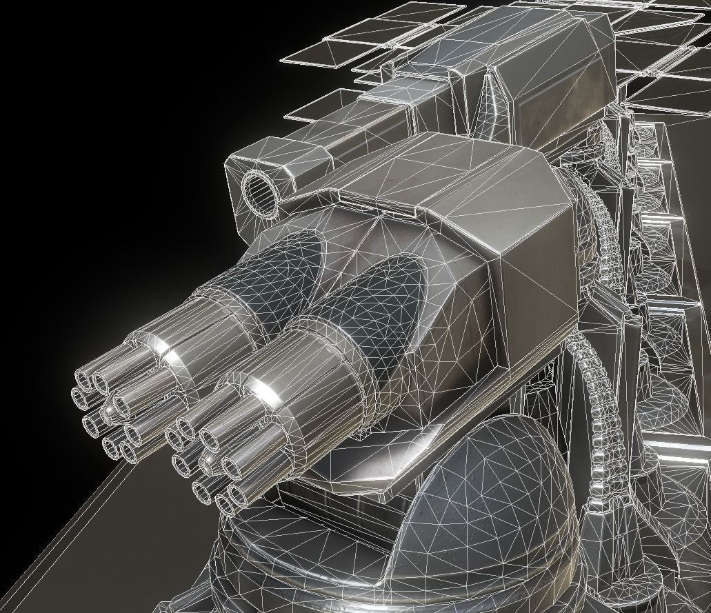 Futuristic Tower Collection Low-poly 3D model_3