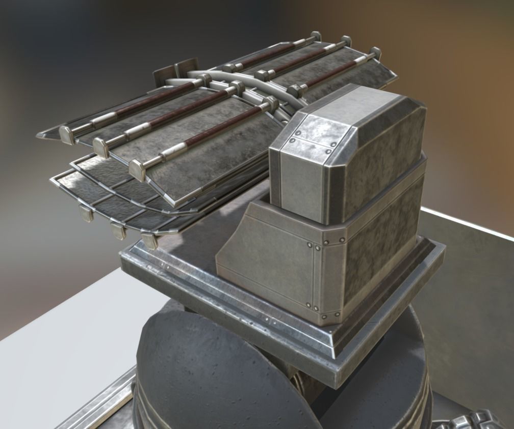 Futuristic Tower Collection Low-poly 3D model_140