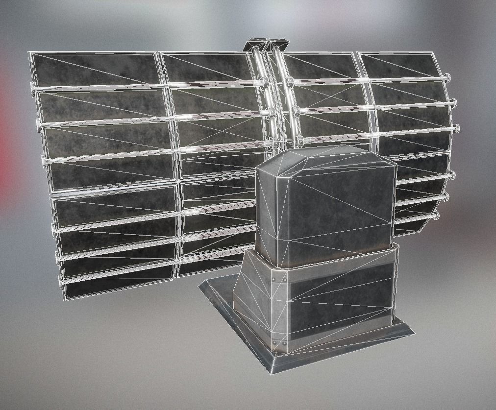 Futuristic Tower Collection Low-poly 3D model_193