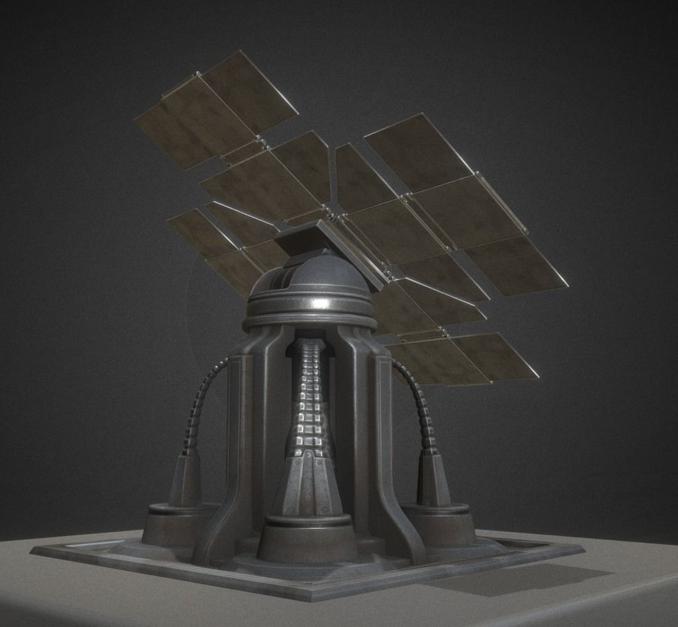 Futuristic Tower Collection Low-poly 3D model_43