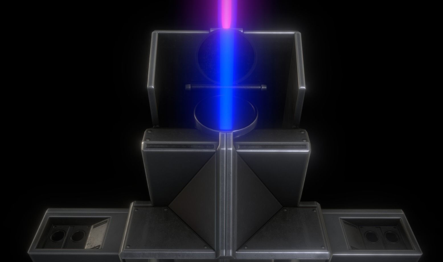 Futuristic Tower Collection Low-poly 3D model_166