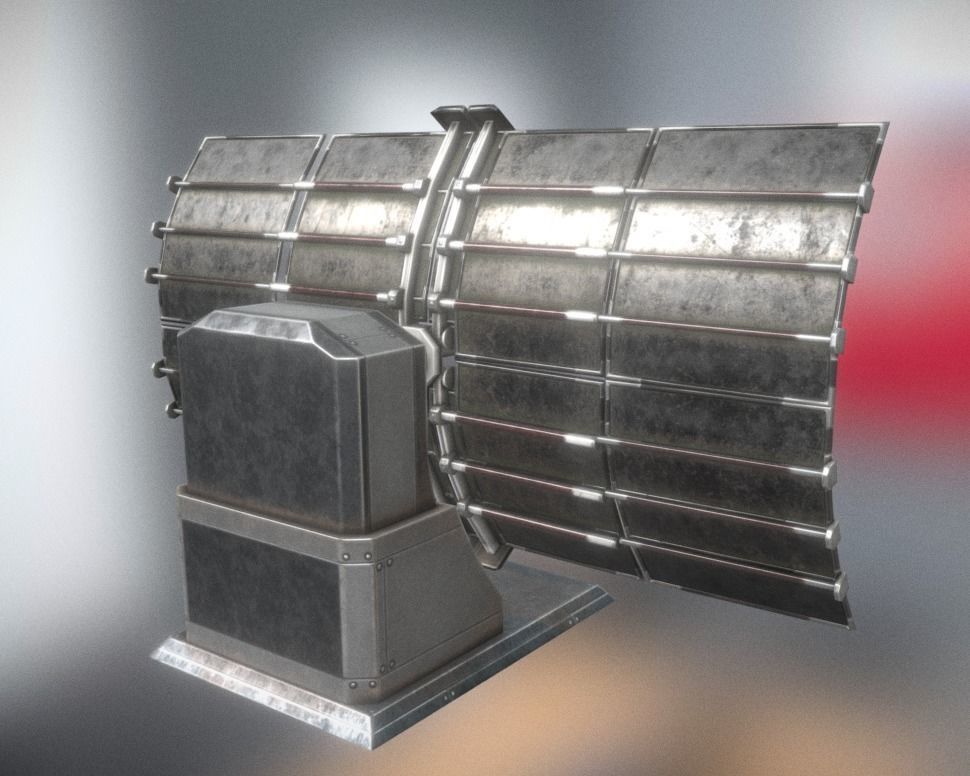 Futuristic Tower Collection Low-poly 3D model_179