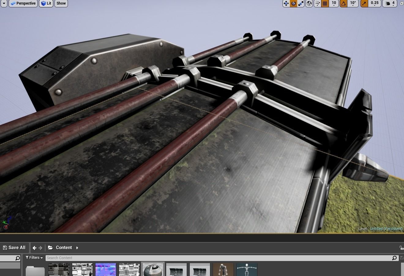 Futuristic Tower Collection Low-poly 3D model_183