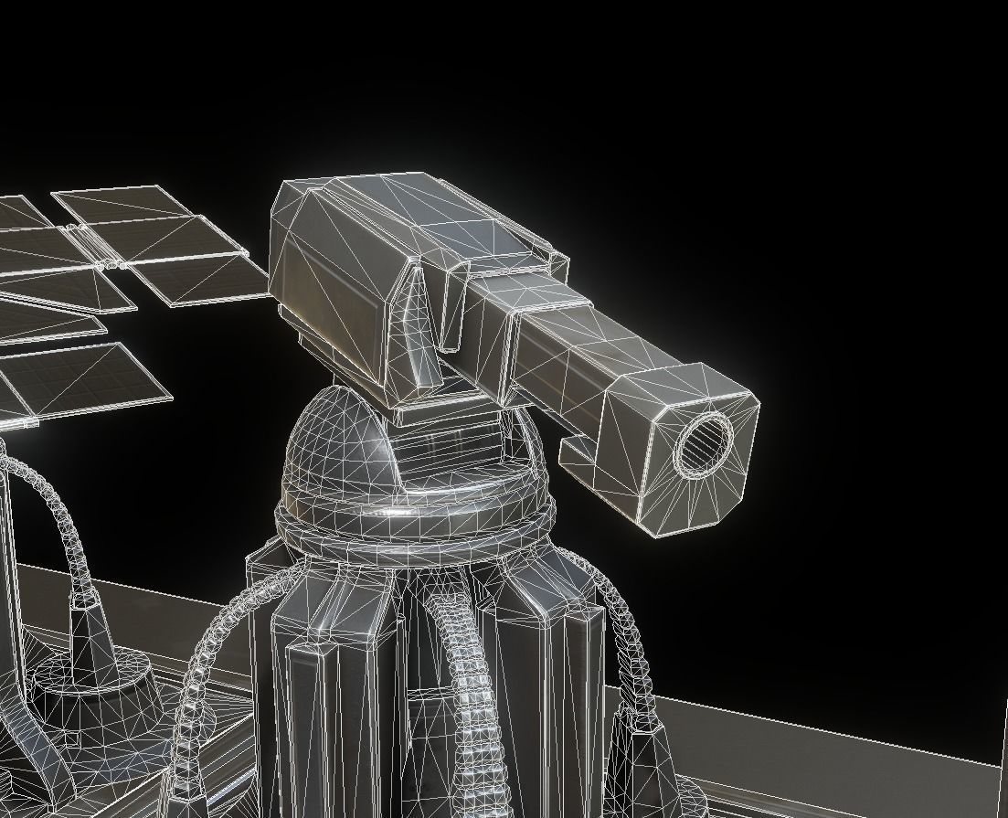 Futuristic Tower Collection Low-poly 3D model_8