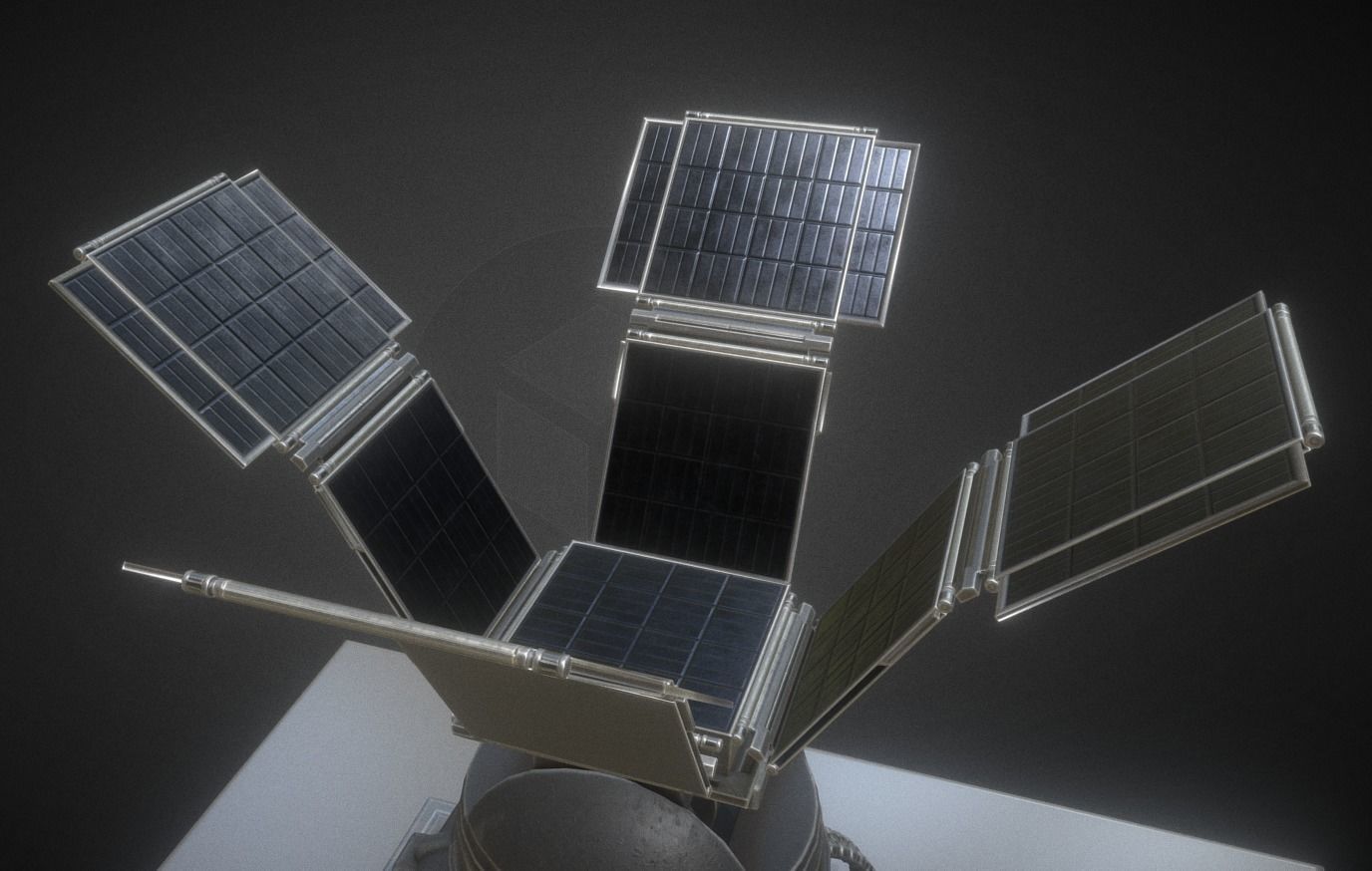 Futuristic Tower Collection Low-poly 3D model_132