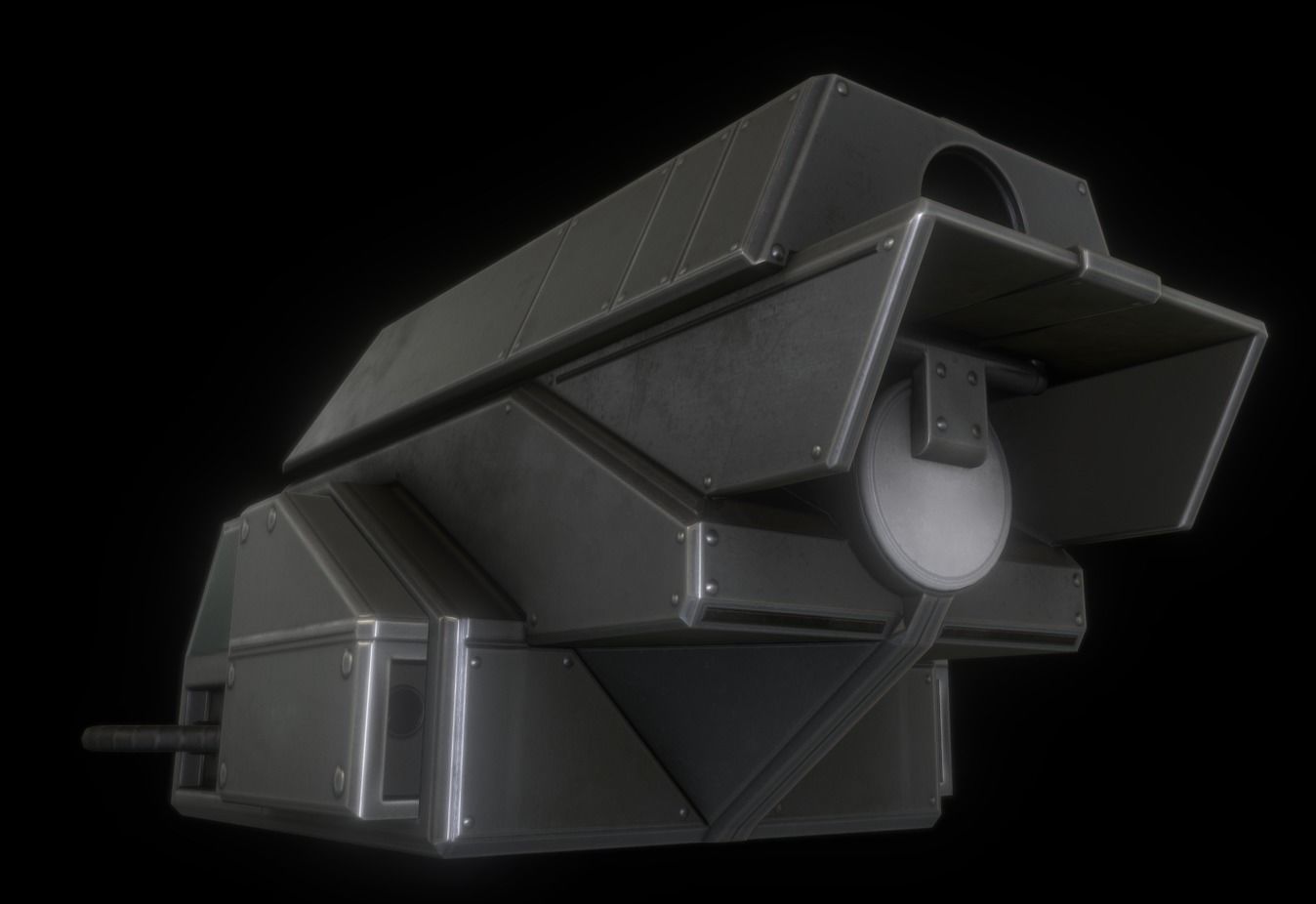 Futuristic Tower Collection Low-poly 3D model_168