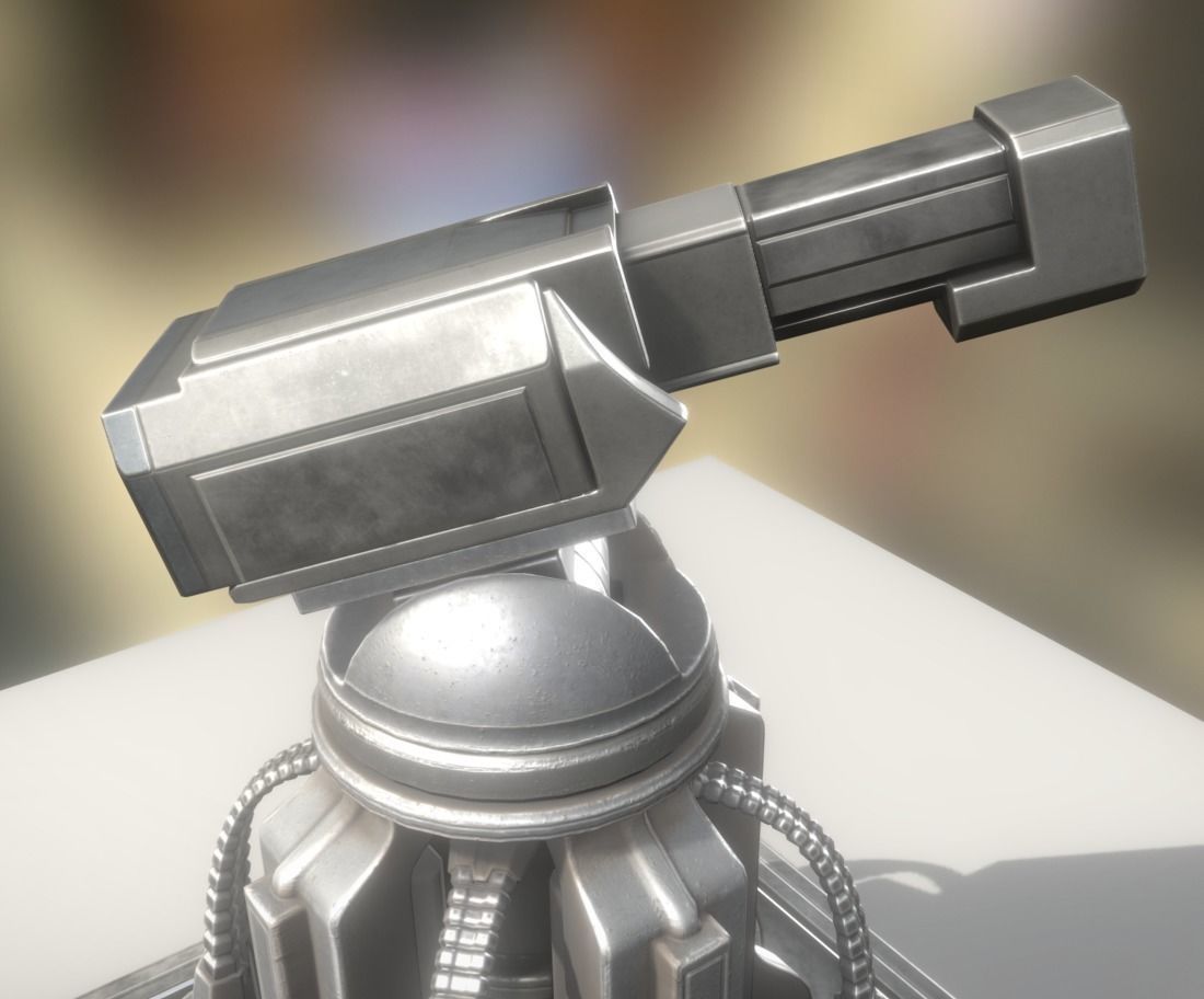 Futuristic Tower Collection Low-poly 3D model_55