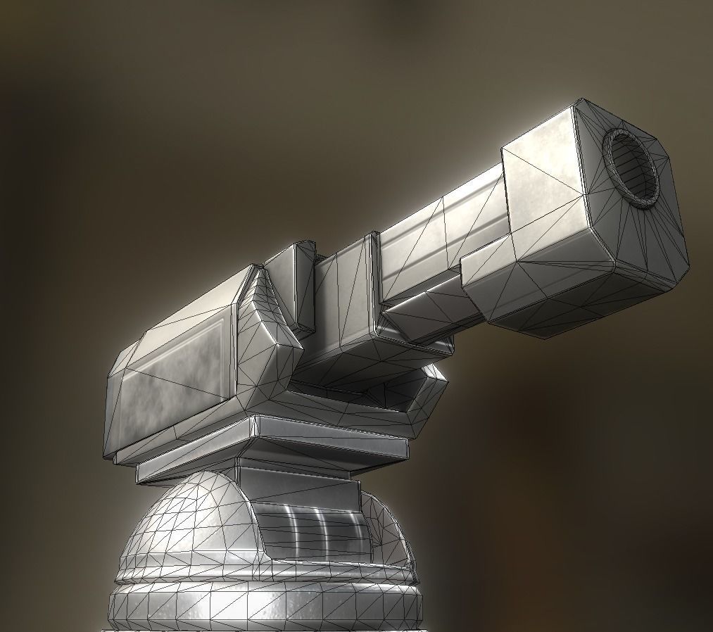 Futuristic Tower Collection Low-poly 3D model_117