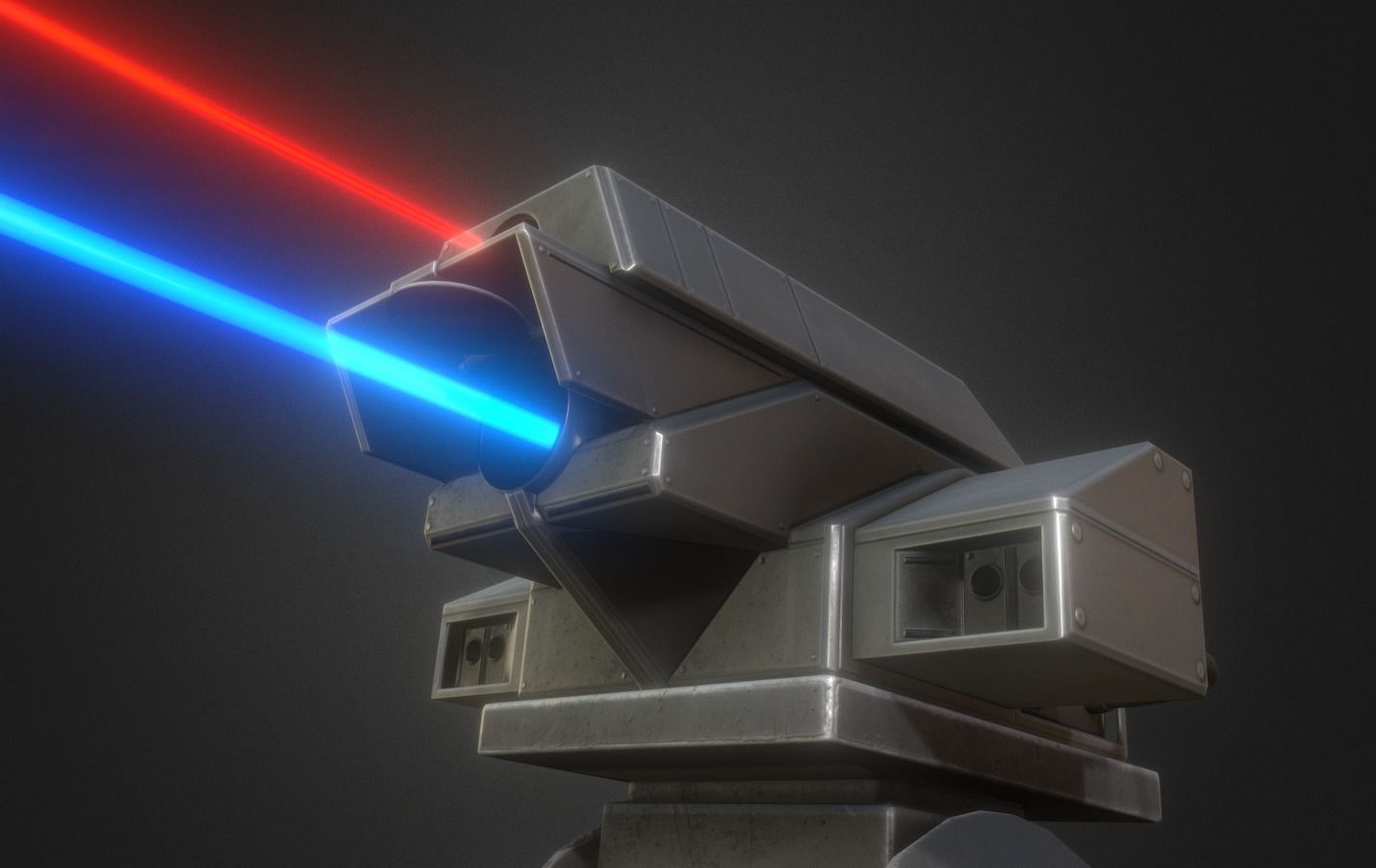 Futuristic Tower Collection Low-poly 3D model_29