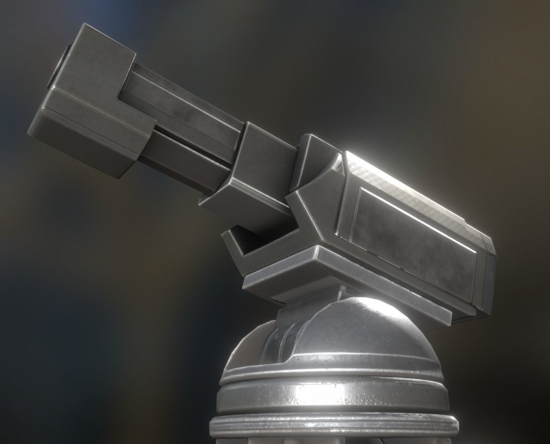 Futuristic Tower Collection Low-poly 3D model_113