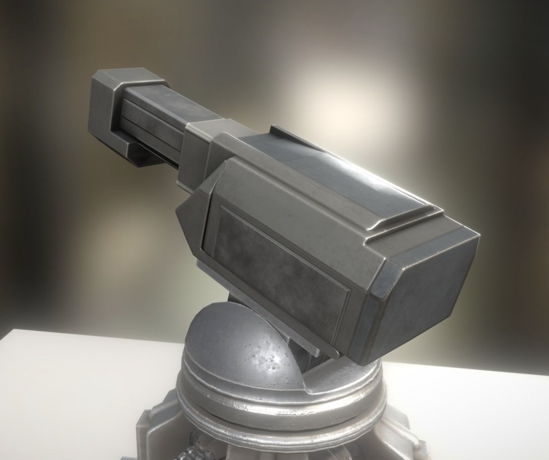 Futuristic Tower Collection Low-poly 3D model_95