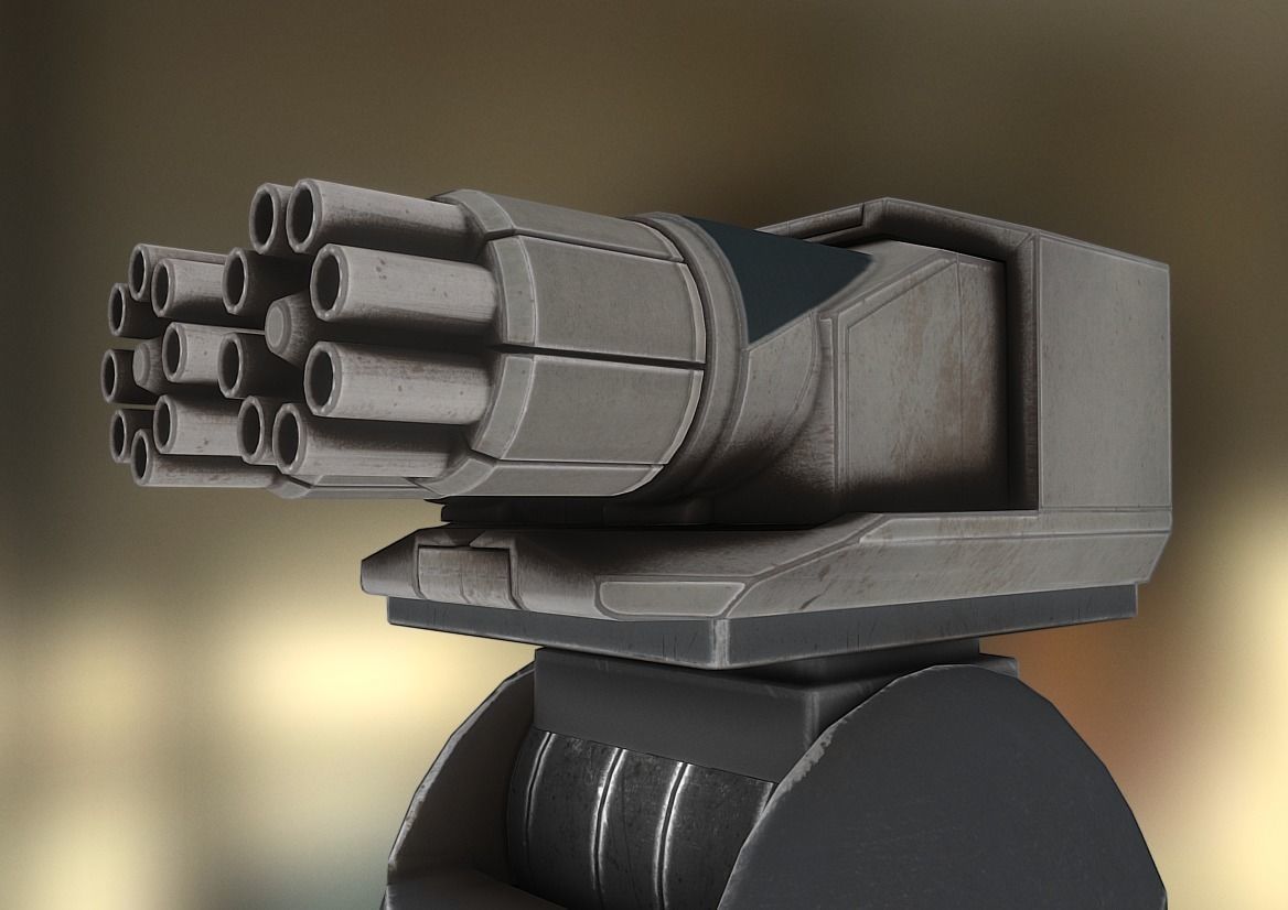 Futuristic Tower Collection Low-poly 3D model_103