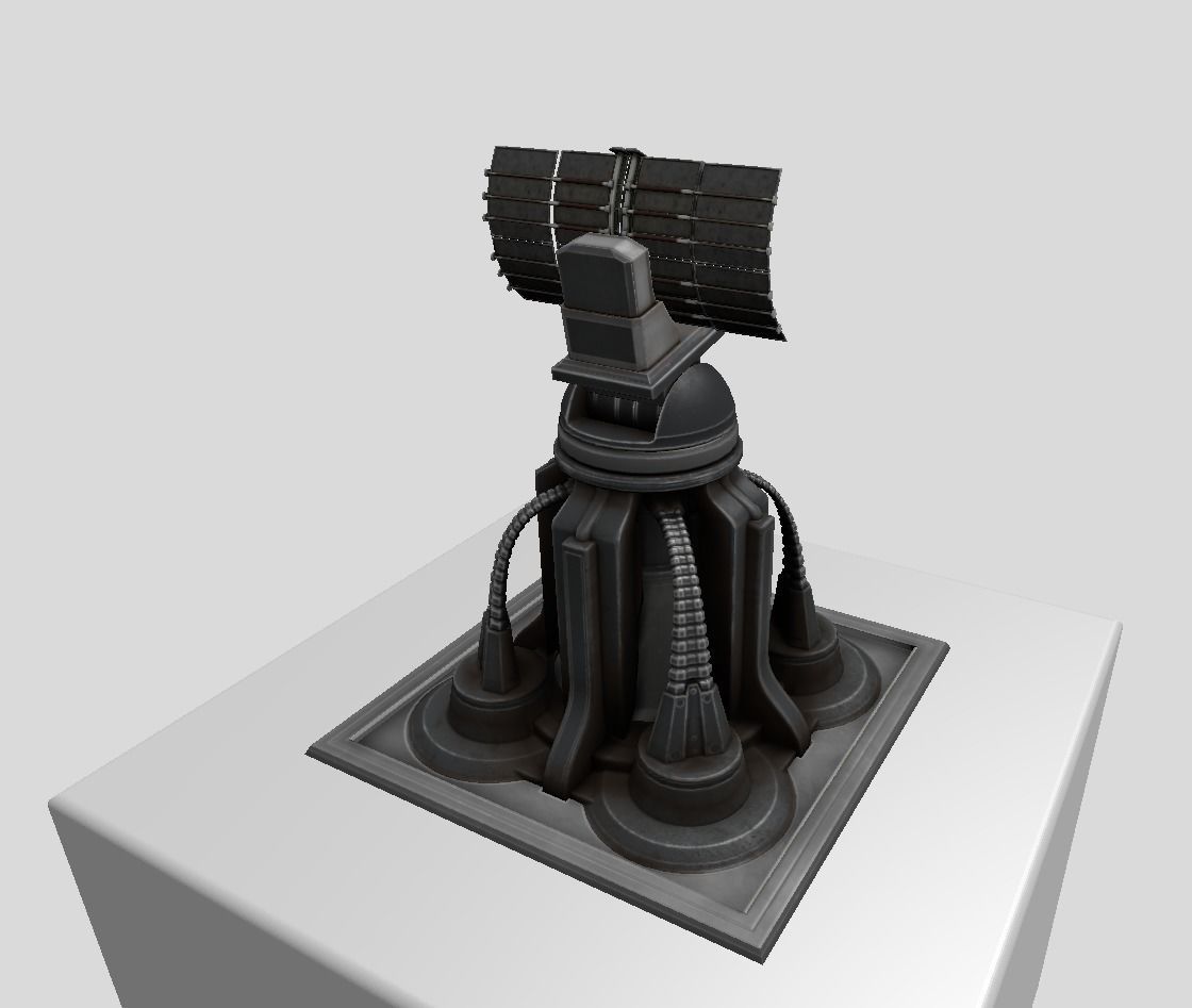 Futuristic Tower Collection Low-poly 3D model_143