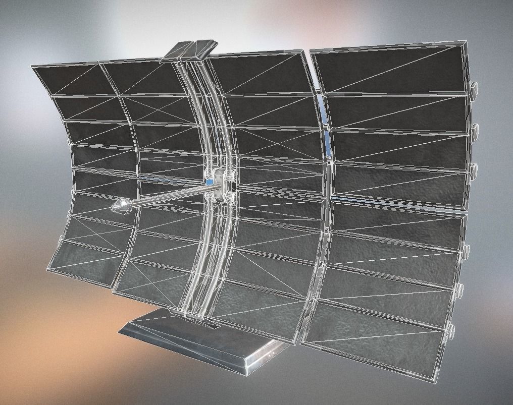 Futuristic Tower Collection Low-poly 3D model_201