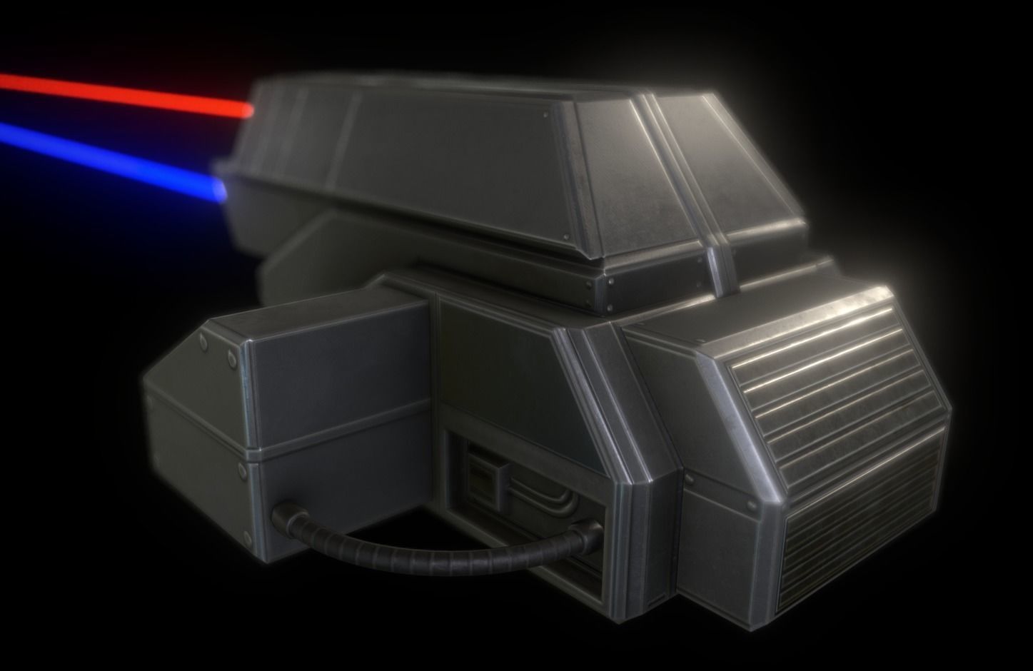 Futuristic Tower Collection Low-poly 3D model_164