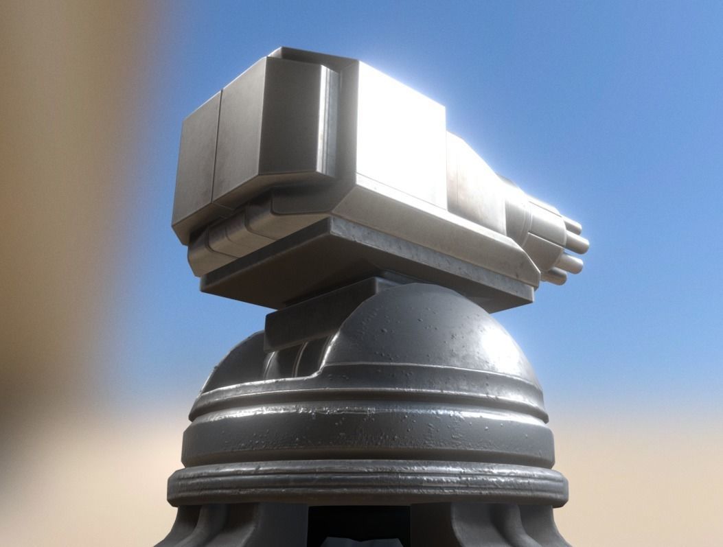 Futuristic Tower Collection Low-poly 3D model_80