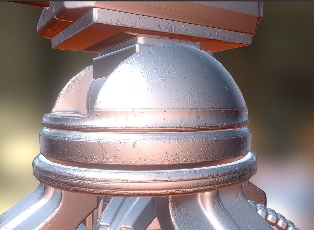 Futuristic Tower Collection Low-poly 3D model_111