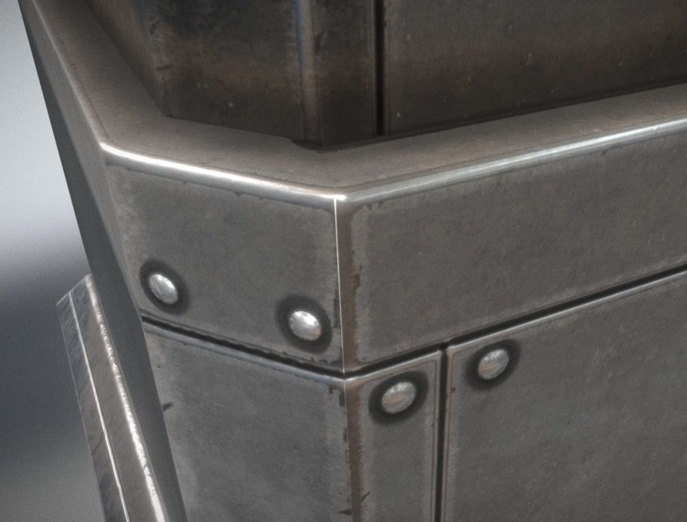 Futuristic Tower Collection Low-poly 3D model_202