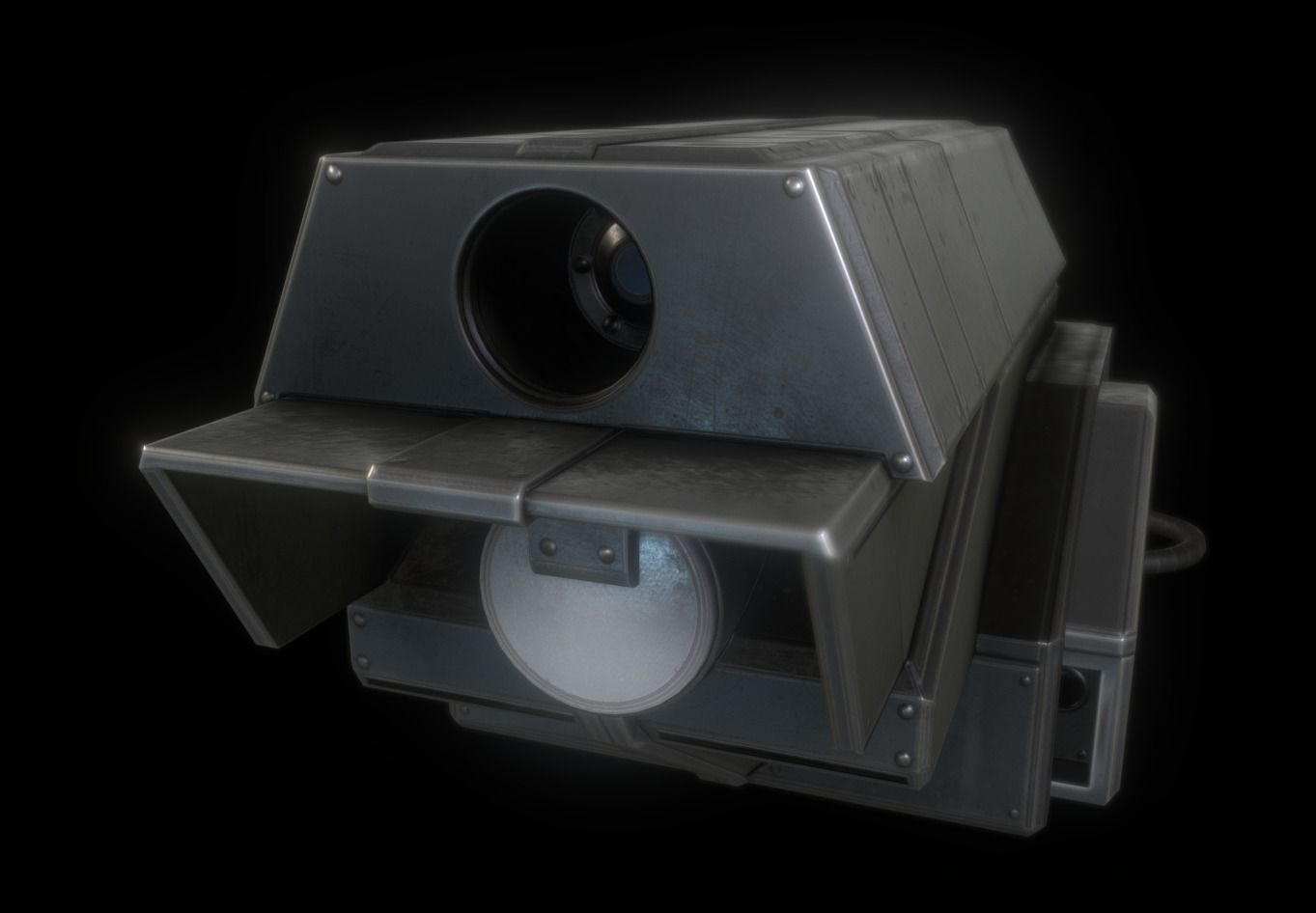 Futuristic Tower Collection Low-poly 3D model_167