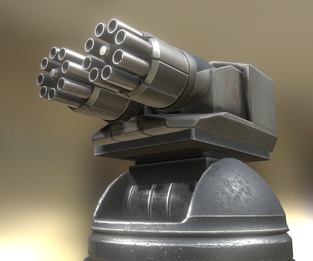 Futuristic Tower Collection Low-poly 3D model_120