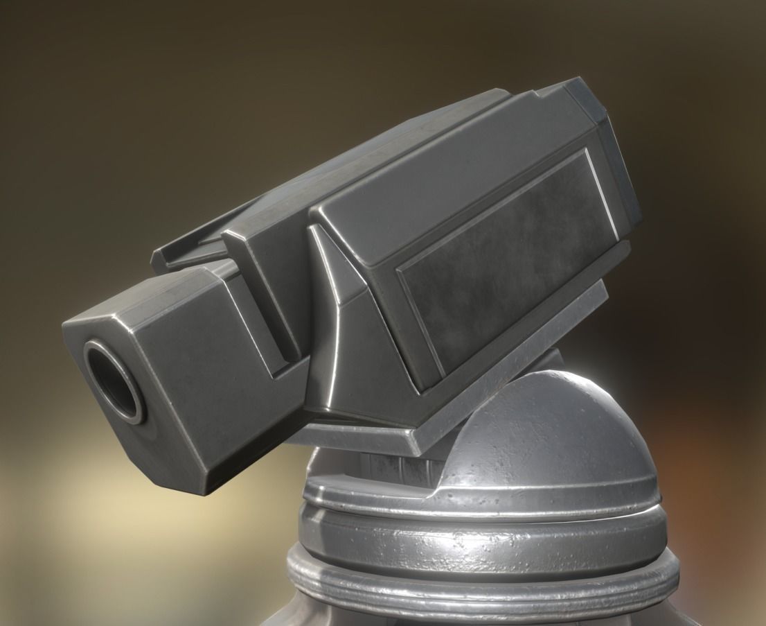 Futuristic Tower Collection Low-poly 3D model_136