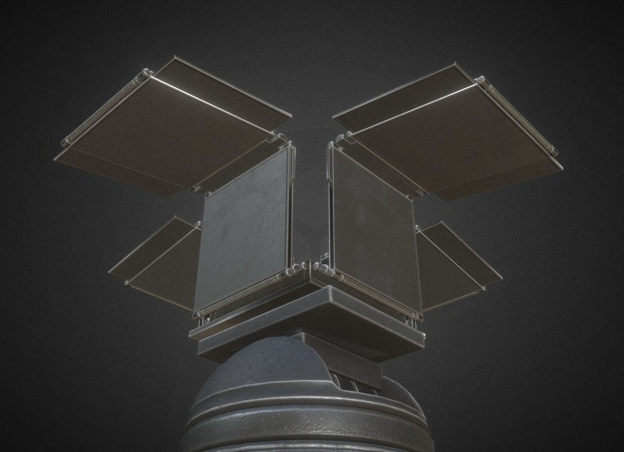 Futuristic Tower Collection Low-poly 3D model_159