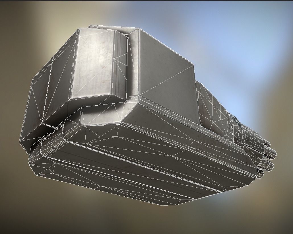 Futuristic Tower Collection Low-poly 3D model_186