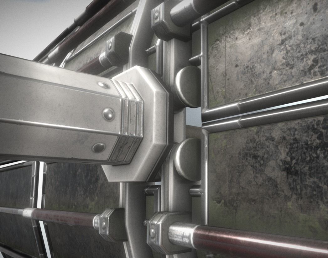 Futuristic Tower Collection Low-poly 3D model_182