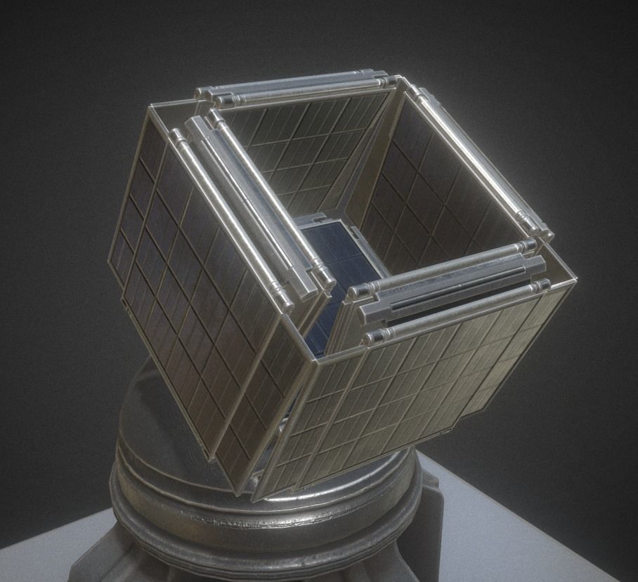 Futuristic Tower Collection Low-poly 3D model_128