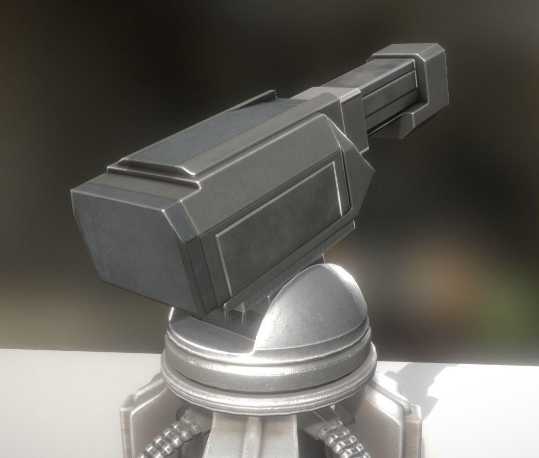 Futuristic Tower Collection Low-poly 3D model_79