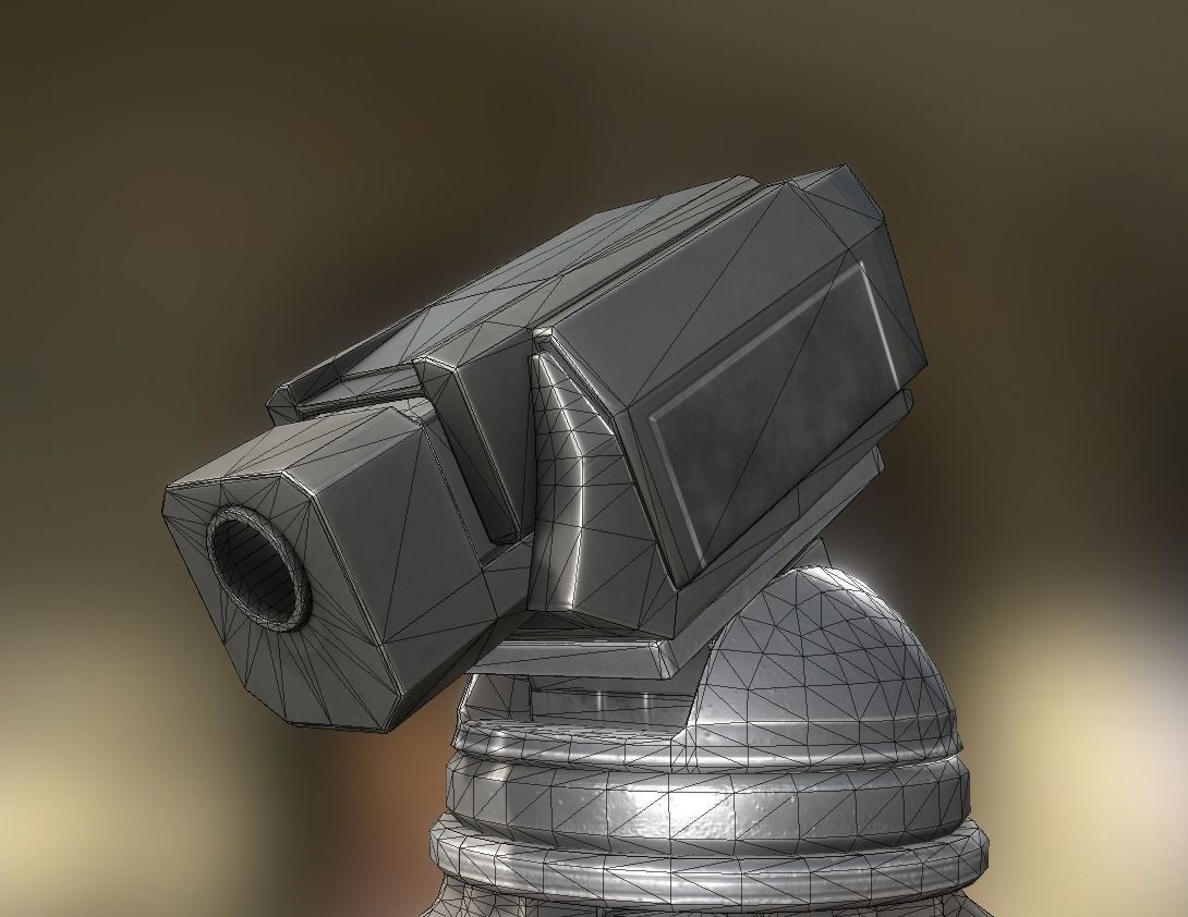 Futuristic Tower Collection Low-poly 3D model_82