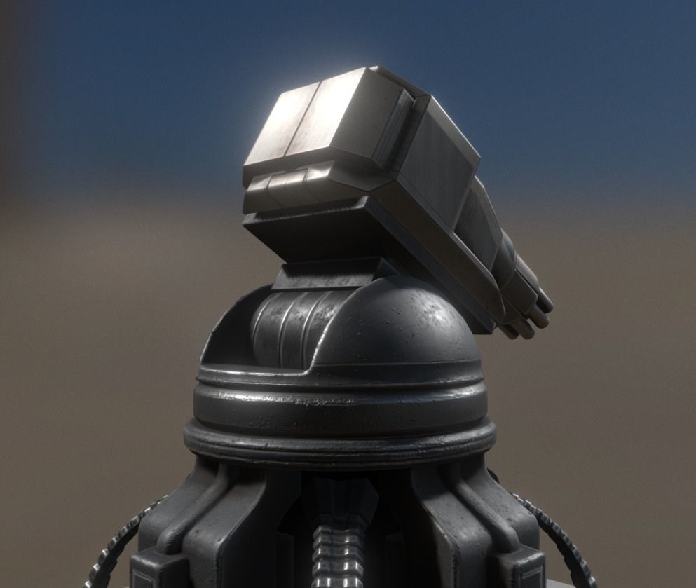 Futuristic Tower Collection Low-poly 3D model_67