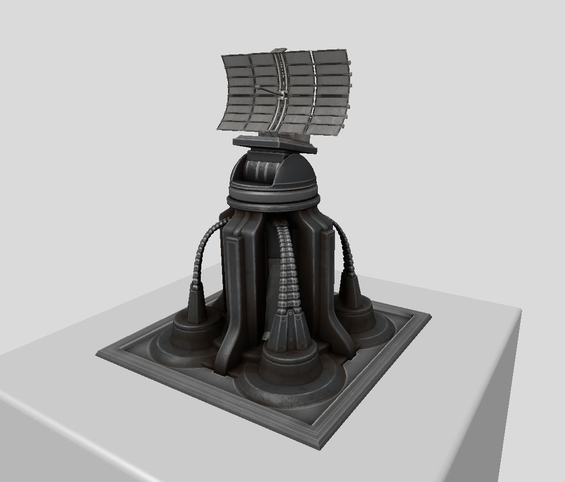 Futuristic Tower Collection Low-poly 3D model_146