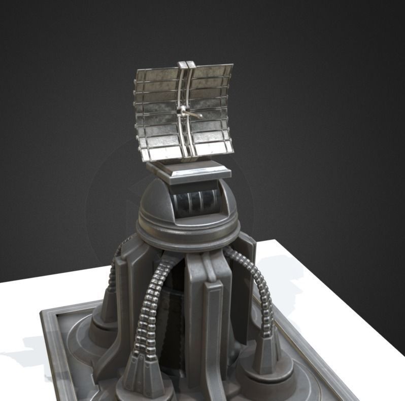 Futuristic Tower Collection Low-poly 3D model_110
