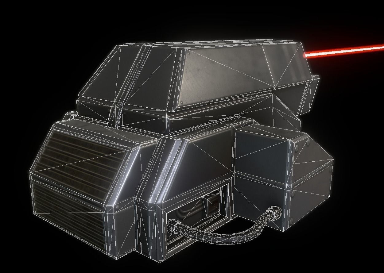 Futuristic Tower Collection Low-poly 3D model_175